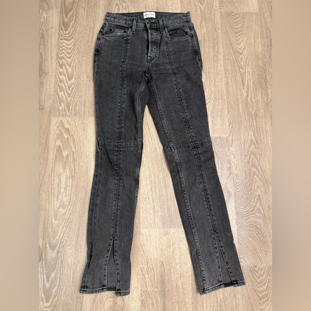 Cotton Citizen Charcoal Flare Jeans